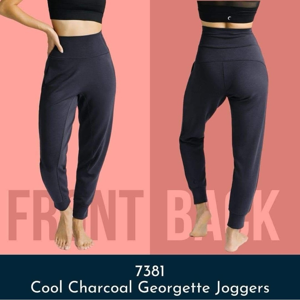 Zyia cool charcoal Georgette joggers